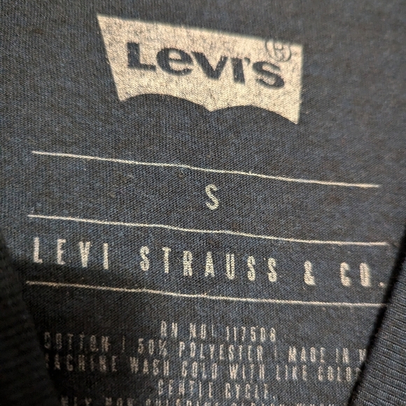 LEVI'S Men's 2PCS Graphic T-shirt Classic Logo - Navy/Black Size S New/Used - Picture 4 of 7